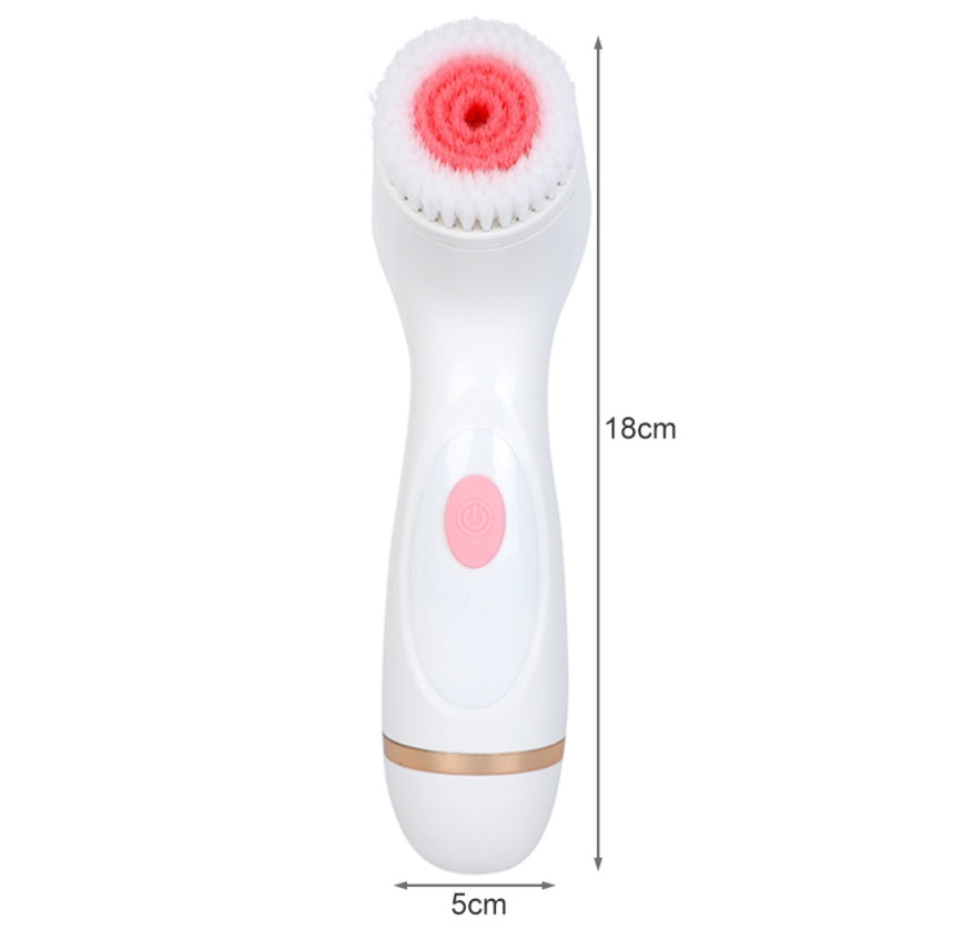 Before and after results with silicone exfoliating brush