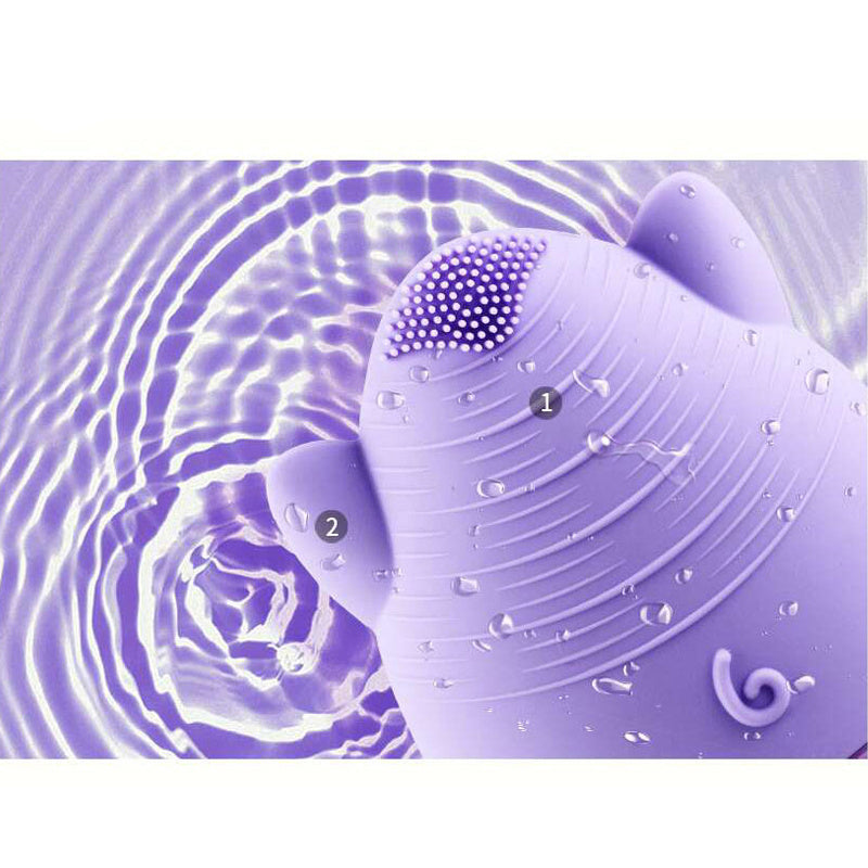 Rechargeable waterproof facial cleansing device