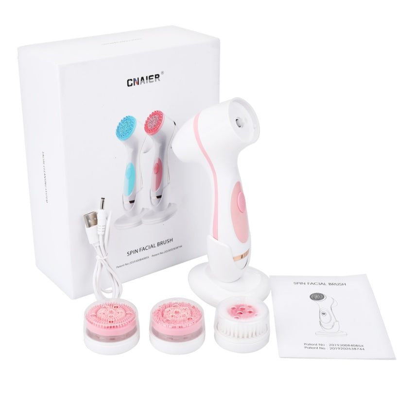 Silicone Facial Cleanser – Deep Pore Cleaning & Gentle Exfoliating Brush for Clear, Glowing Skin