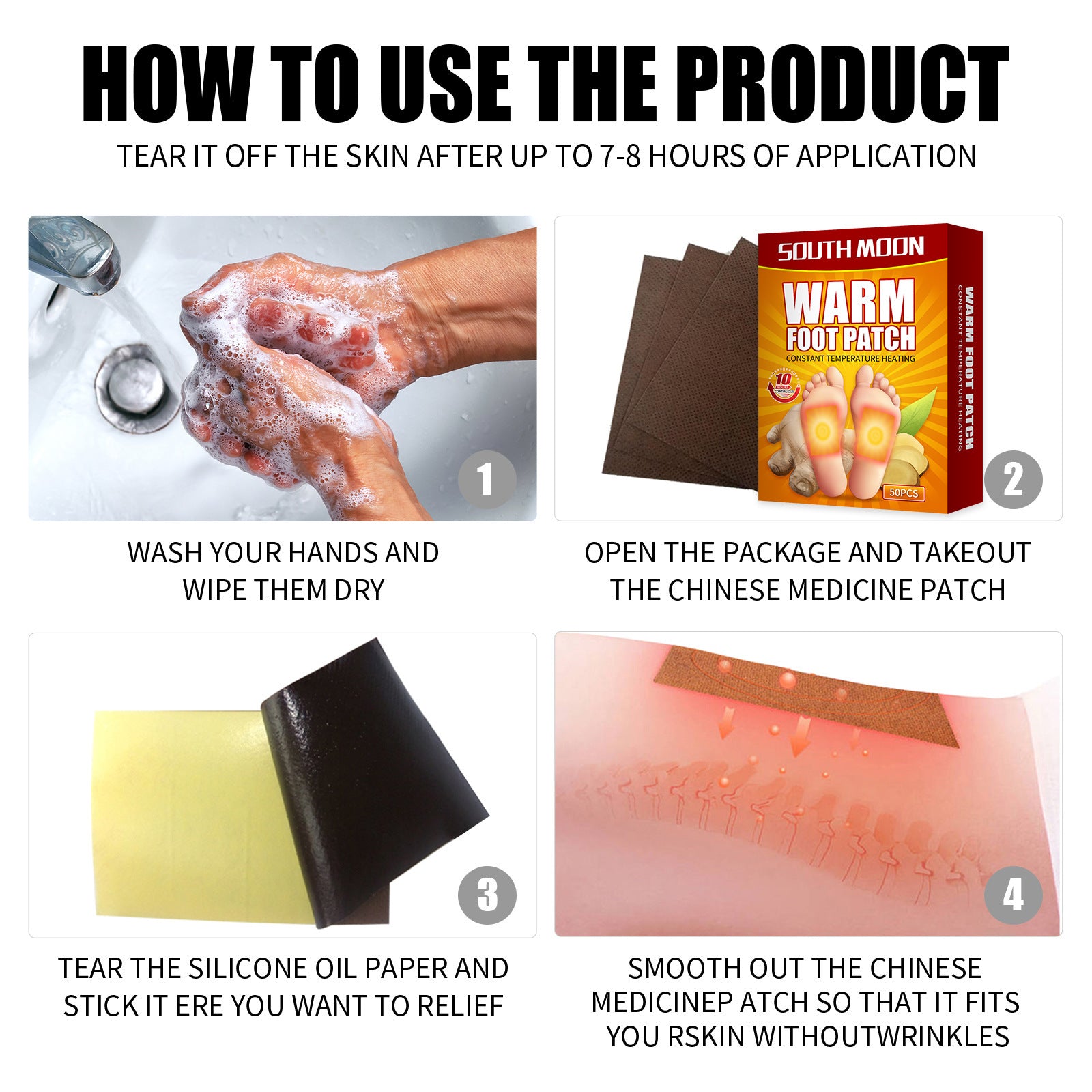Baby-safe detox foot patch for sleep and relaxation