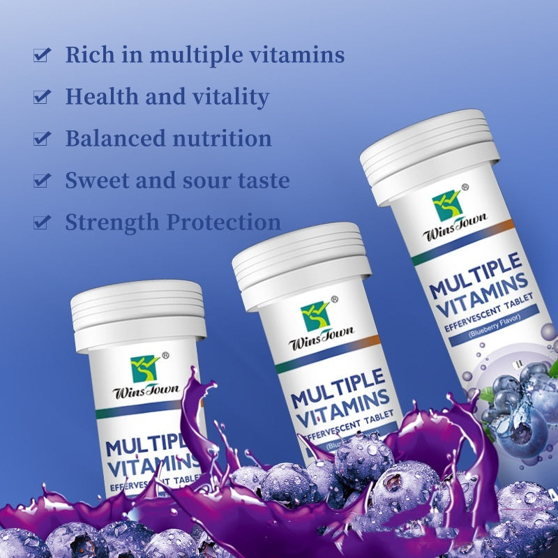 Fast absorbing calcium iron zinc effervescent supplement tablets