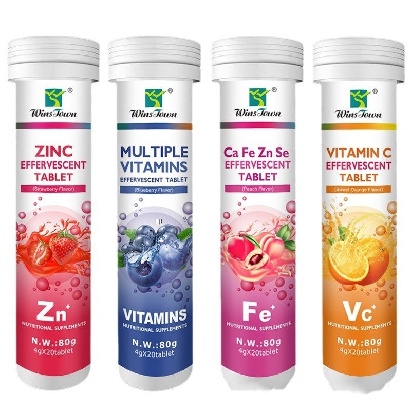 Refreshing fizzy mineral supplement tablet for daily use