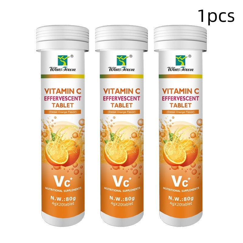 Sugar-free effervescent tablets with calcium, iron, and zinc