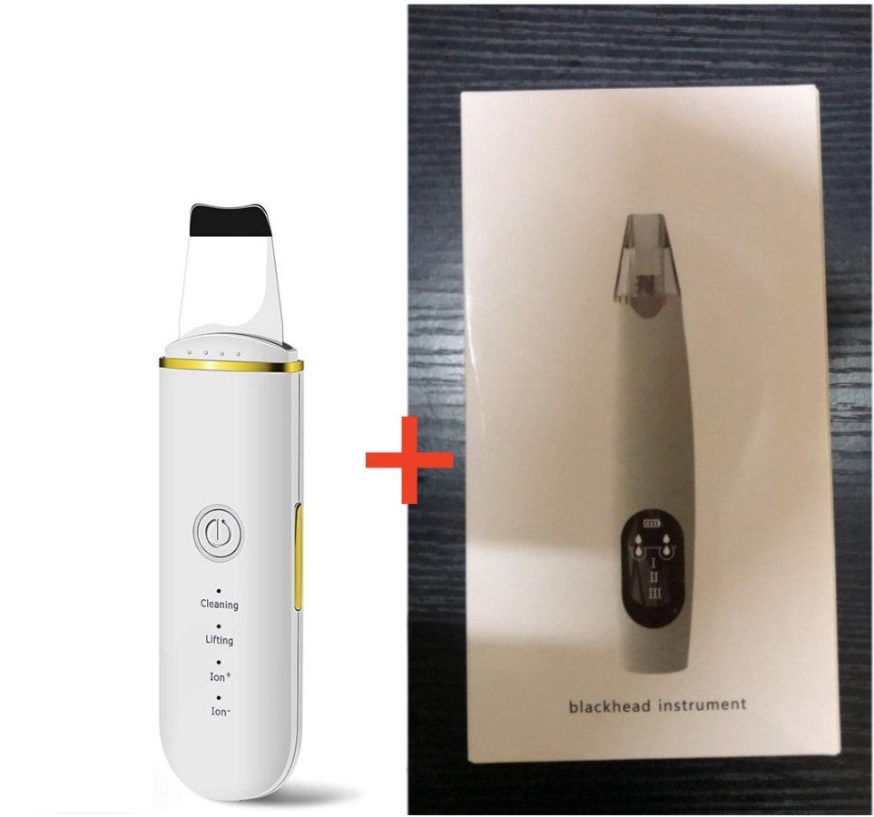 Before and after using ultrasonic facial cleansing device